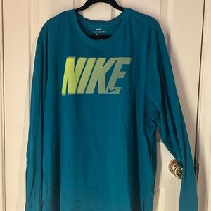 Nike Teal Long Sleeve Shirt